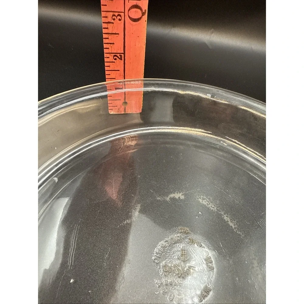 Vintage‎ Fire King Anchor Hocking Pie Plate 10 inch  Baking Glass Ovenware  #462